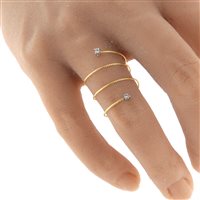 Ringe Magic Wire Dame Silenzio in Gelbgold Diamante 0.04 Ct 62-AS-GD-01 - 62-AS-GD-01-13